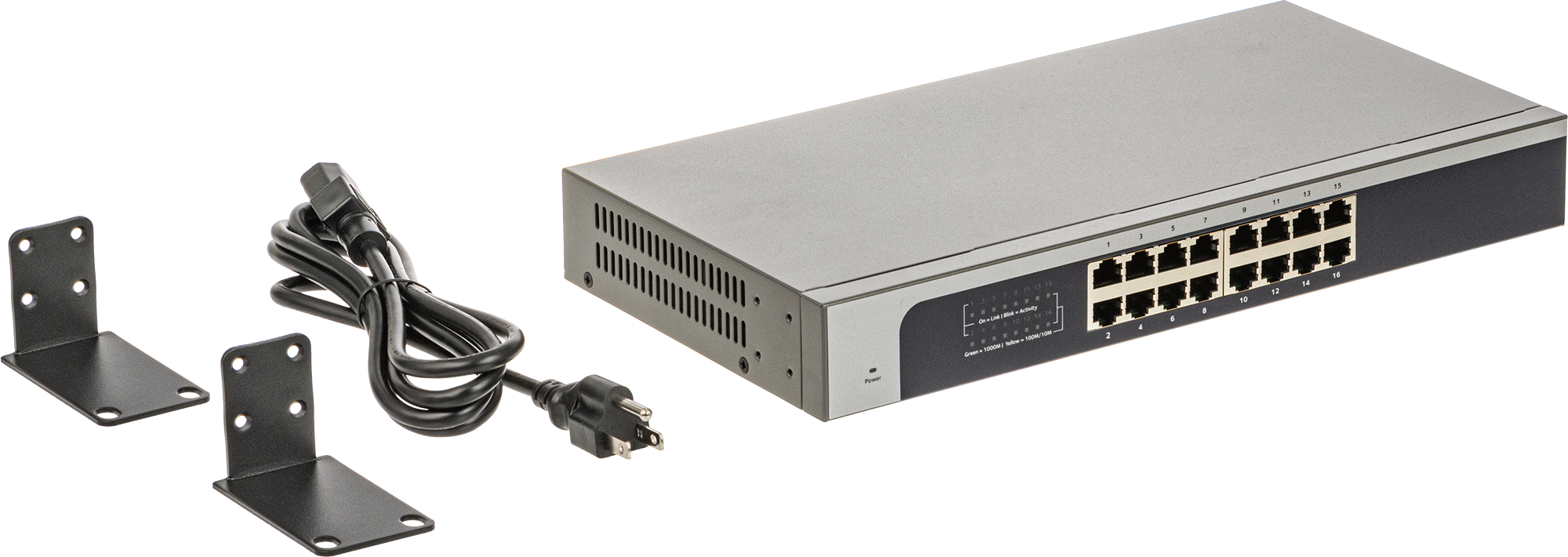 Hafif Hizmet Ethernet Anahtarı, 16 bağlantı noktası ve 1000 Mbit/s