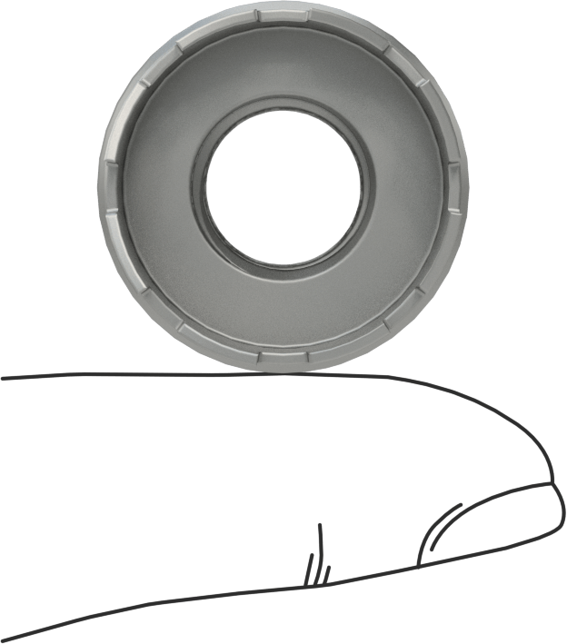 Sac Metal için Delik Testere, 1/8" Kesme Derinliği, 1" Çap