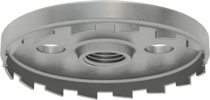 Sac Metal için Delik Testere, 1/8" Kesme Derinliği, 2-3/8" Çap
