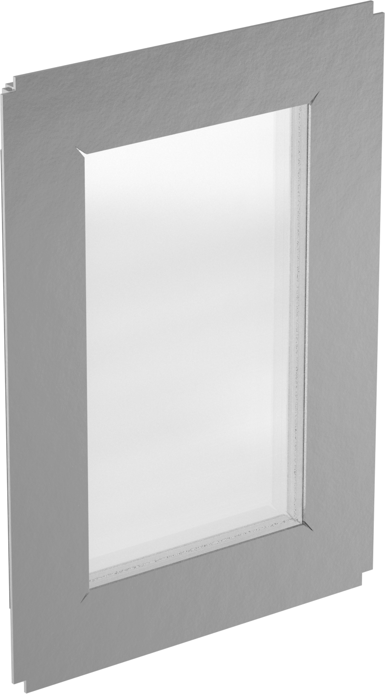 Elektrik Muhafazası İnceleme Penceresi, Toz Kaplamalı Çelik Çerçeve, 11-5/8“ Yükseklik x 8-1/8” Genişlik Toplam