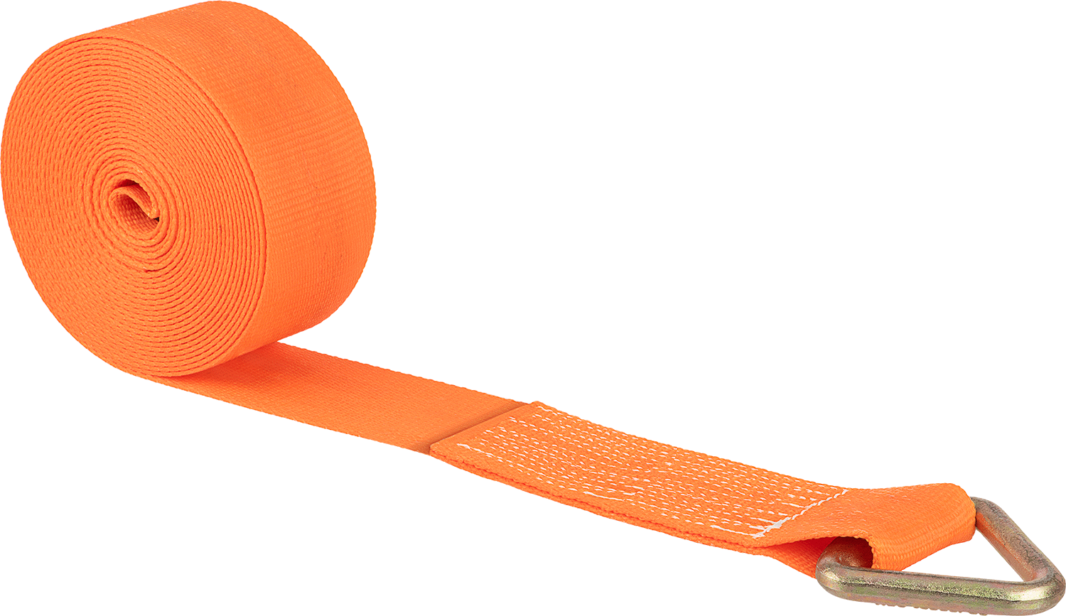 PVC Emdirilmiş Polyester Kumaş Dokuma, Halka-Düz Uç, 3" Genişlik, 30 Fit Uzunluk