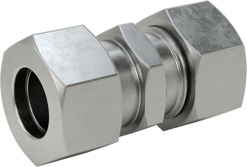Yüksek Basınçlı Sıkıştırma Bağlantı Elemanı, Düz Konektör, 20 mm Boru Dış Çapı
