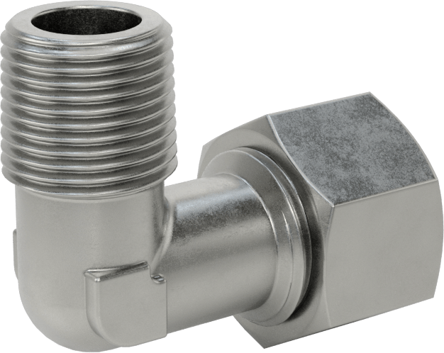 Yüksek Basınçlı Sıkıştırma Bağlantı Elemanı, 90 Derece Dirsek Adaptörü, 12 mm Boru Dış Çap x 3/8 NPT