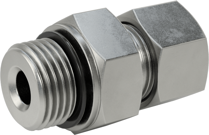 Yüksek Basınçlı Sıkıştırma Bağlantı Elemanı, Düz Adaptör, 12 mm Boru Dış Çapı x 1/2 BSPP