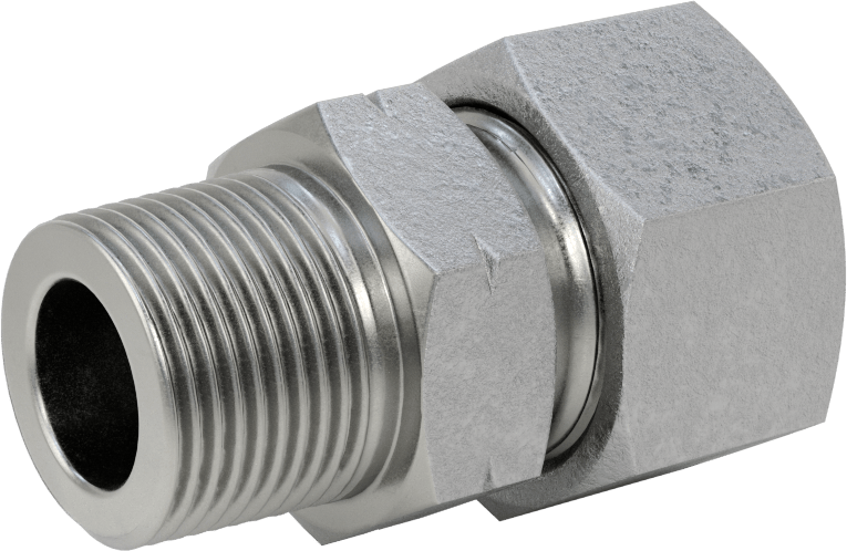 Yüksek Basınçlı Sıkıştırma Bağlantı Elemanı, Düz Adaptör, 20 mm Boru Dış Çapı x 3/4 NPT