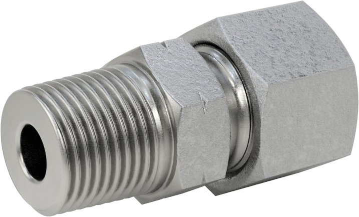 Yüksek Basınçlı Sıkıştırma Bağlantı Elemanı, Düz Adaptör, 10 mm Boru Dış Çapı x 3/8 NPT