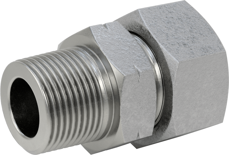 Yüksek Basınçlı Sıkıştırma Bağlantı Elemanı, Düz Adaptör, 25 mm Boru Dış Çapı x 1 NPT