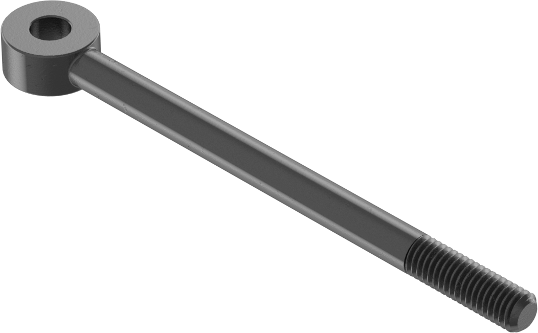 Sağ El Kısmen Dişli Çubuk Ucu Cıvatası, M5 x 0,8 mm Boyut, 75 mm Merkez Uzunluğu, 16 mm Diş Uzunluğu, 75000 PSI