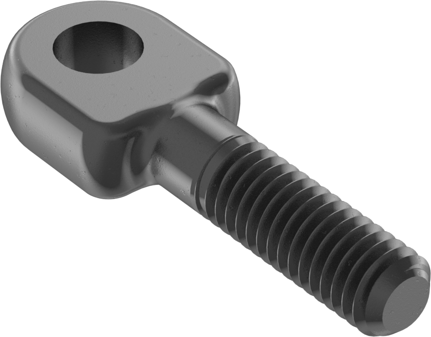 Düz Omuzlu Çubuk Ucu Cıvatası, M6 x 1,0 mm Diş, 30 mm Şaft Merkez Uzunluğu