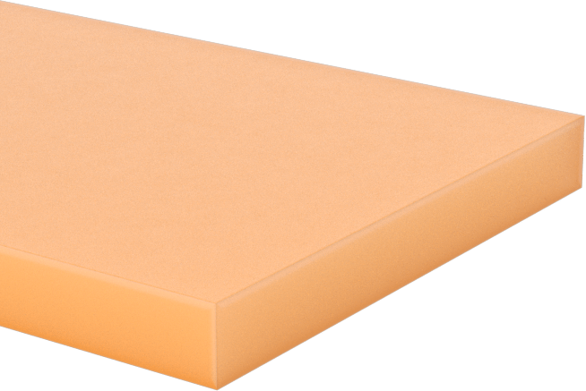 Aşınmaya Dayanıklı Poliüretan Kauçuk Şerit, Kehribar, 1" x 48", 1/8" Kalınlık