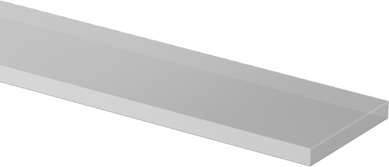Aşınmaya Dayanıklı Poliüretan Kauçuk Şerit, Kehribar, 1" x 48", 3/16" Kalınlık