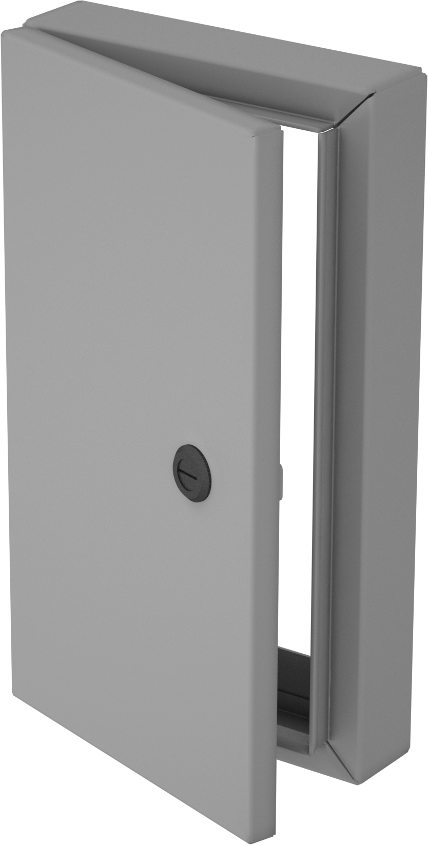 Muhafazalar için HMI Kapağı, Yivli Mandal Kapatma, Çelik, 14-3/16“ Yükseklik x 8-1/8” Genişlik