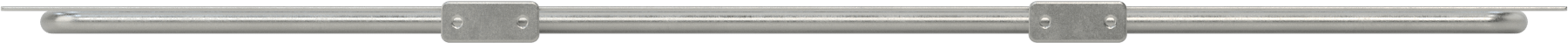Hızlı Kurulumlu Güvenlik Korkuluğu, Ayaklıklı Çelik, Yuvarlak Köşeler, 8'1-1/2" Uzunluk