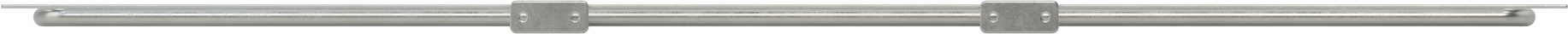Hızlı Kurulumlu Güvenlik Korkuluğu, Ayaklıklı Çelik, Yuvarlak Köşeler, 10'1-1/2" Uzunluk