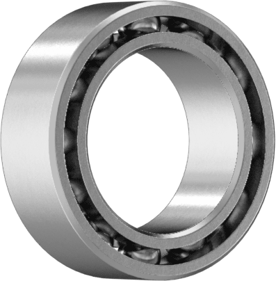 Yüksek Hassasiyetli 440C Paslanmaz Çelik Bilyalı Rulman, Açık, Anma Numarası R168, 1/4" Mil Çapı için