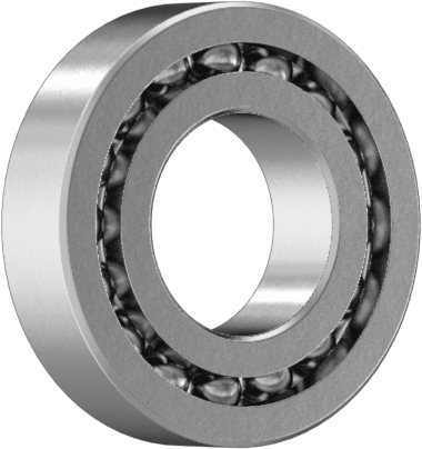 Yüksek Hassasiyetli 440C Paslanmaz Çelik Bilyalı Rulman, Açık, Anma Numarası R188, 1/4" Mil Çapı için