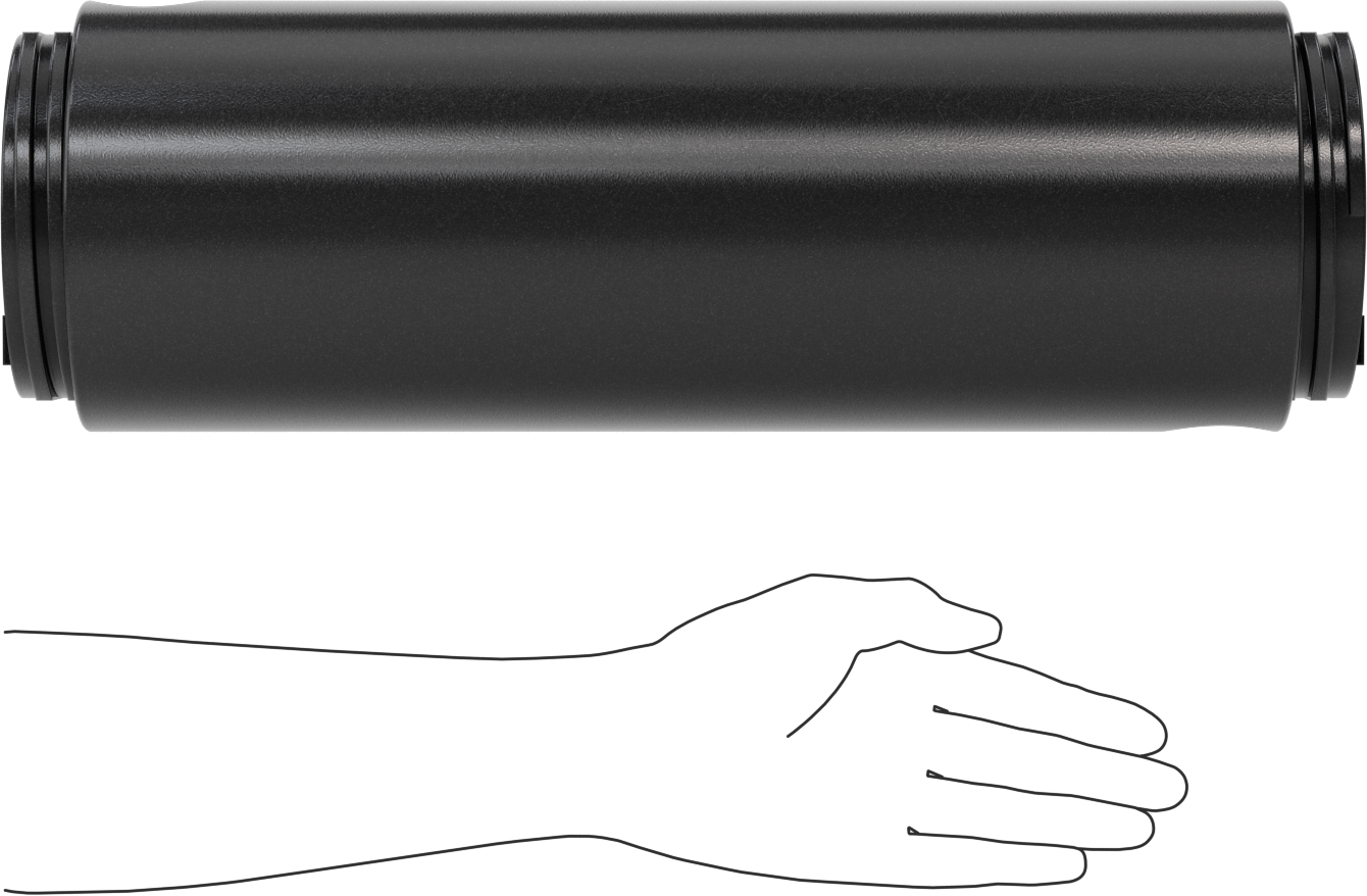 Makara için Çekirdek, 17" Genişlik, 6" OD, 2-1/4" ID
