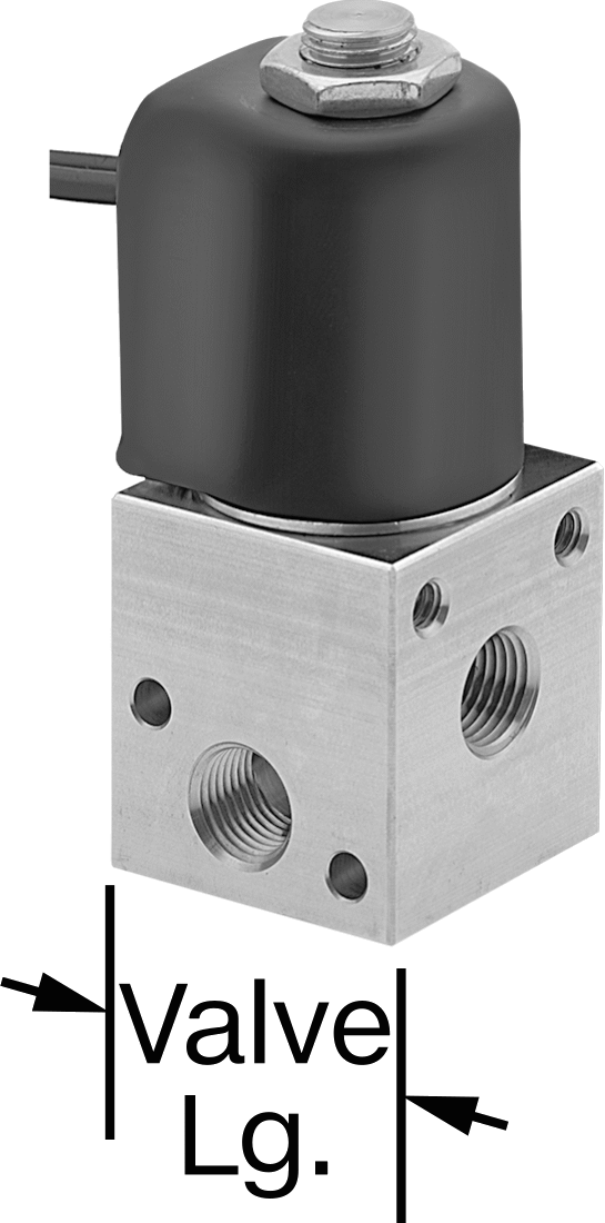Create-A-Manifold Solenoid Yönlendirme Valfi, 303 Paslanmaz Çelik Gövde, 1/8 NPT Dişi, 0,156 Akış Katsayısı