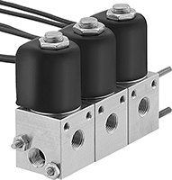 Create-a-Manifold Dişli Solenoid Yön Değiştirme Vanaları
