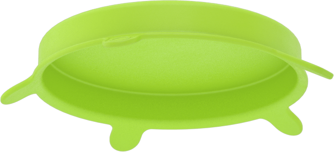 Dökülmeyen Kapaklar, Silikon Kauçuk, 3-5/16“ ila 4-9/16” dış çap için, Yeşil