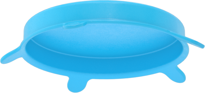 Dökülmeyen Kapaklar, Silikon Kauçuk, 3-5/16“ ila 4-9/16” dış çap için, Mavi