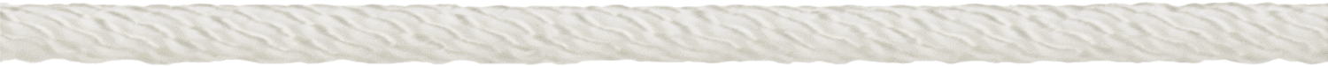 Şok Emici Halat - Kaldırma Amaçlı Değildir, Düzleştirmeyin, 3/16" Çap, 50 lbs. Kapasite, Beyaz