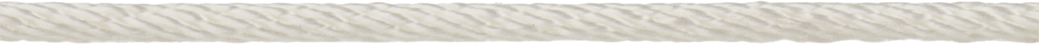 Şok Emici Halat - Kaldırma Amaçlı Değildir, Düzleştirmeyin, 5/32" Çap, 30 lbs. Kapasite, Beyaz