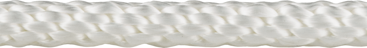 Şok Emici Halat - Kaldırma Amaçlı Değildir, Düzleştirmeyin, 1/2" Çap, 300 lbs. Kapasite, Beyaz