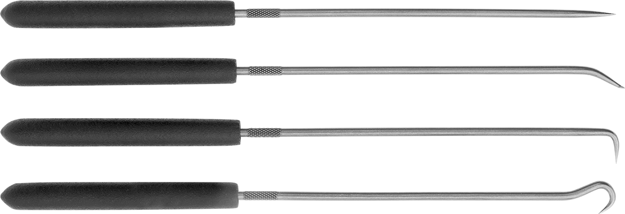 Düz Saplı Çivi Çekme Seti, 9-3/4" Uzunluk, 4 Parça
