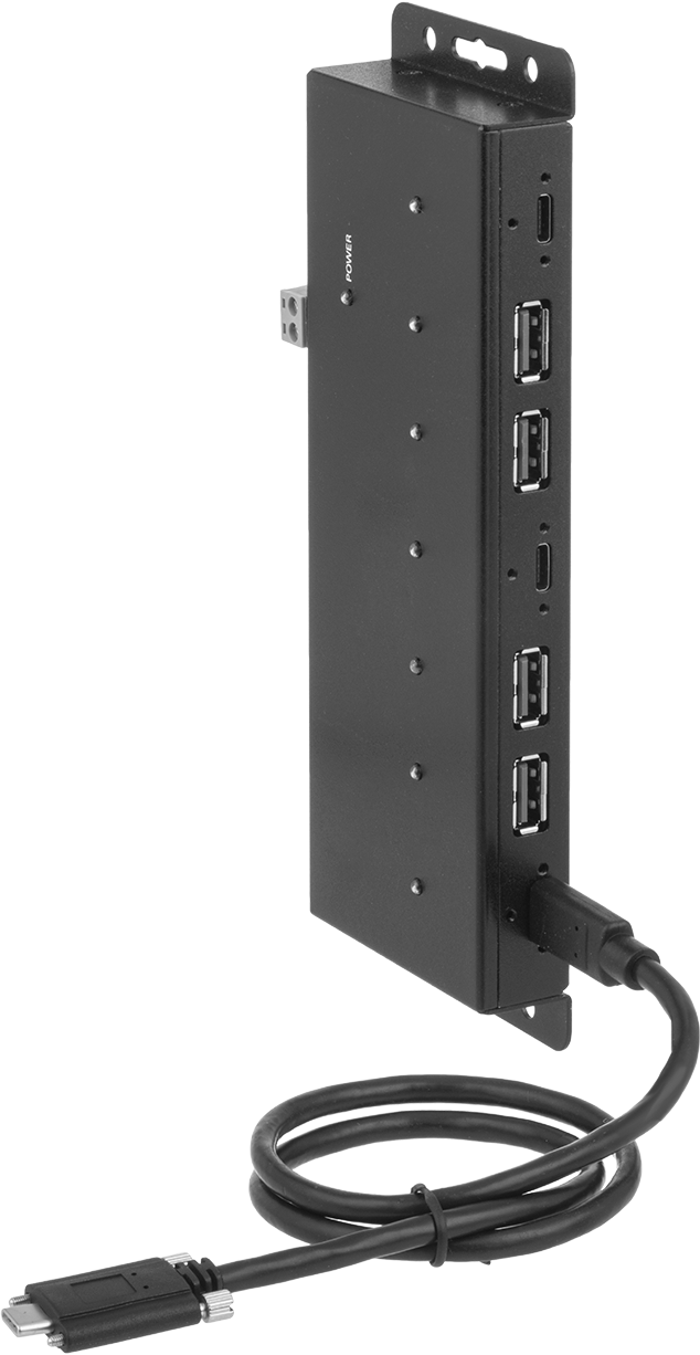 4 Female USB-A and 3 Female USB-C Connections