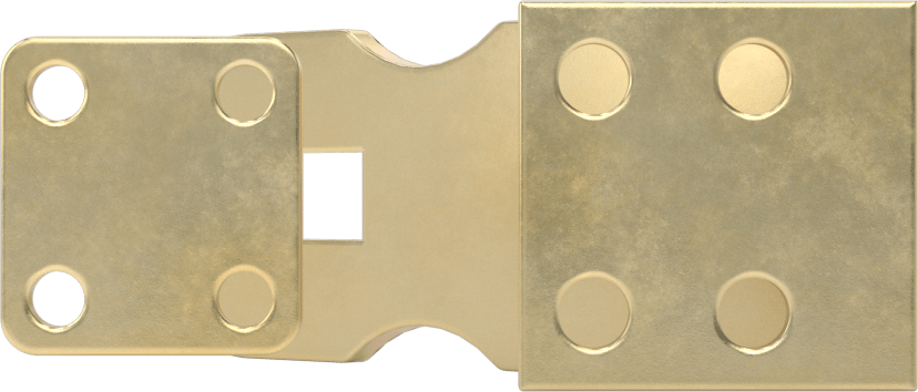 Asma Kilitli Mandal, 2-7/8“ x 1” x 1/8" kol ile, Krom Kaplı Pirinç