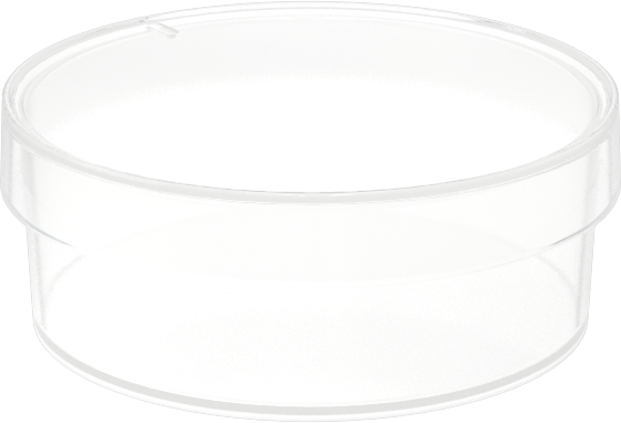 Polistiren Plastik Petri Kabı, 50 mm Çap