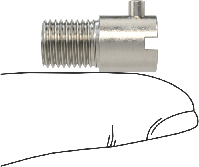 Termokupl ve RTD Bayonet Adaptörü, UNF, 7/8" Uzunluk