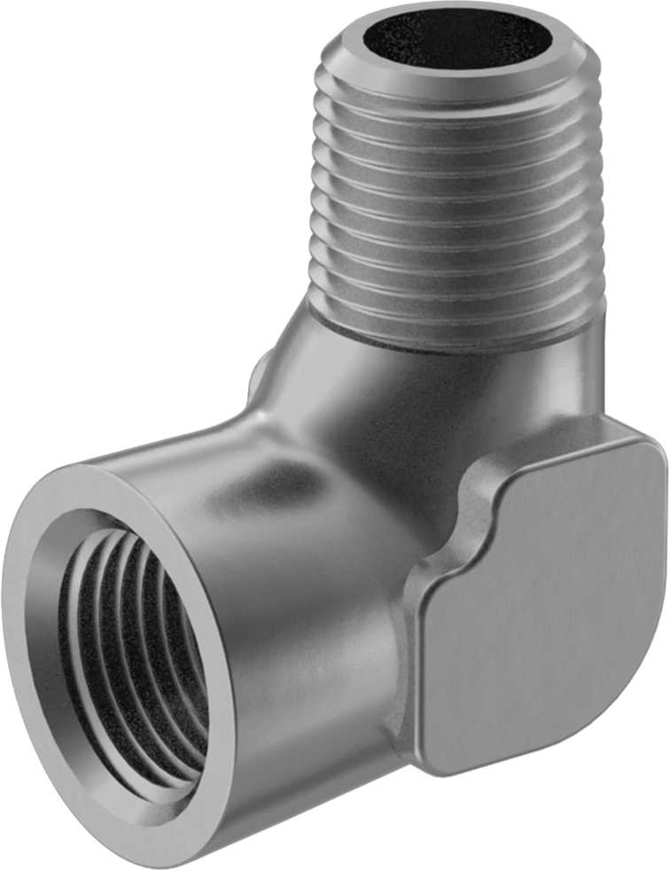 Orta Basınçlı Alüminyum Dişli Boru Bağlantı Elemanı, 90 Derece Dirsek Adaptörü, 1/2 NPT Dişi x 1/2 NPT Erkek