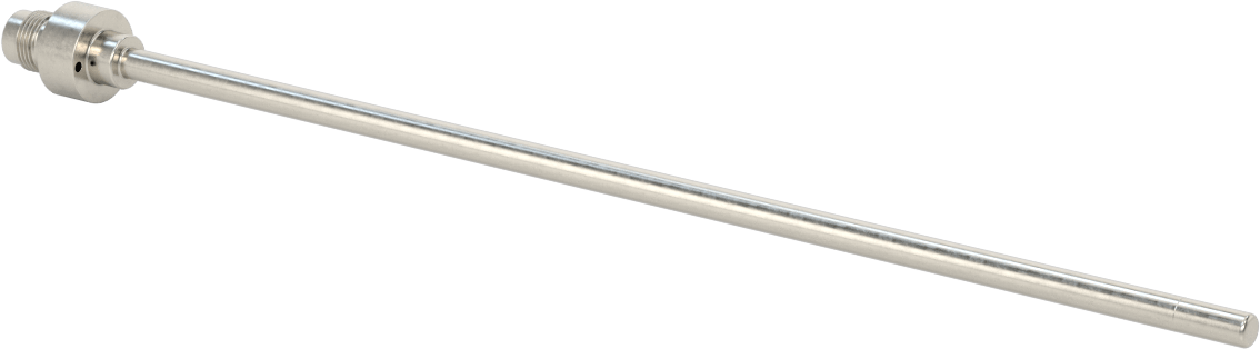 Sıvılar ve Gazlar için RTD Probu, 316L Paslanmaz Çelik Prob, 100 Ohm, 9-7/8" Uzunluk, 1/4" Çap