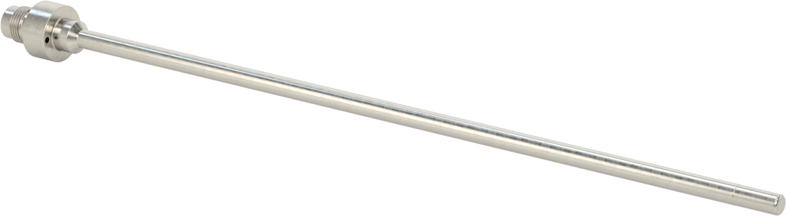 Sıvılar ve Gazlar için RTD Probu, 316L Paslanmaz Çelik Prob, 1000 Ohm, 10-1/4" Uzunluk, 1/4" Çap