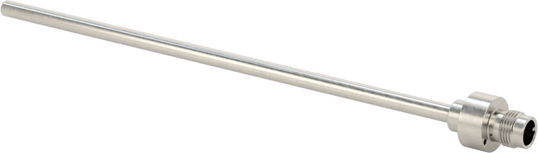 Sıvılar ve Gazlar için RTD Probu, 316L Paslanmaz Çelik Prob, 100 Ohm, 7-7/8" Uzunluk, 1/4" Çap