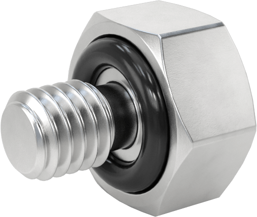 Düşük Basınçlı Alüminyum Tapa, Dış Altıgen, M3 x .5mm