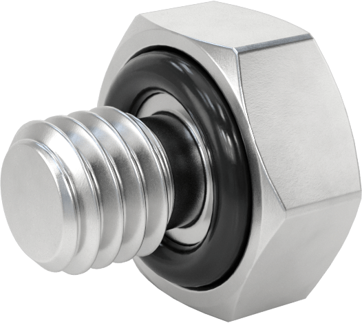 Düşük Basınçlı Alüminyum Tapa, Dış Altıgen, M6 x 1mm