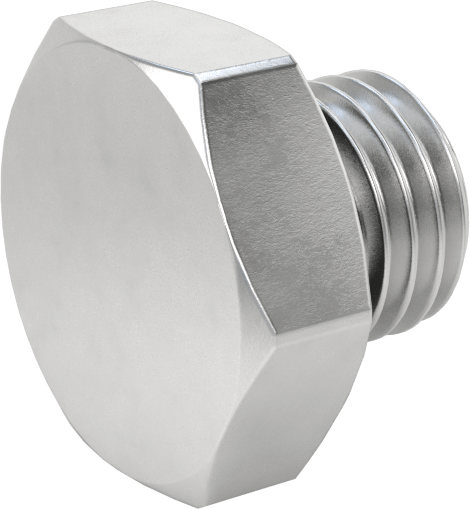 Düşük Basınçlı Alüminyum Tapa, Dış Altıgen, M10 x 1.25mm
