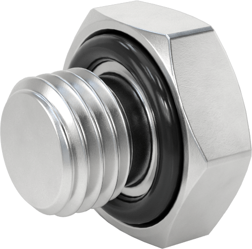 Düşük Basınçlı Alüminyum Tapa, Dış Altıgen, M10 x 1.25mm