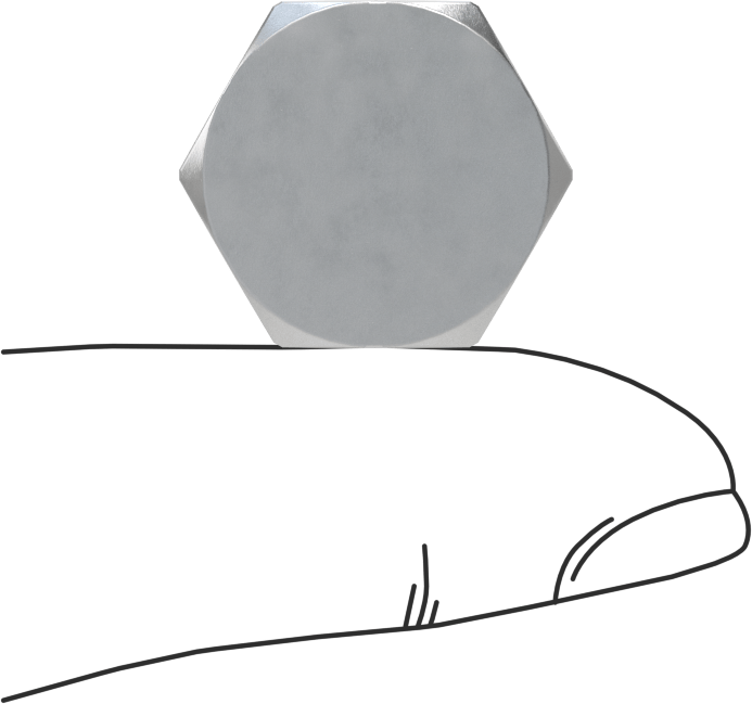 Düşük Basınçlı Alüminyum Tapa, Dış Altıgen, M12 x 1.25mm