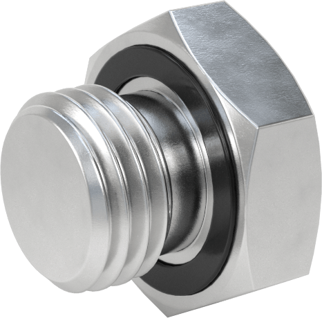 Sınıf 150 Alüminyum Tapa, Dış Altıgen, 7/16"-20 UNF