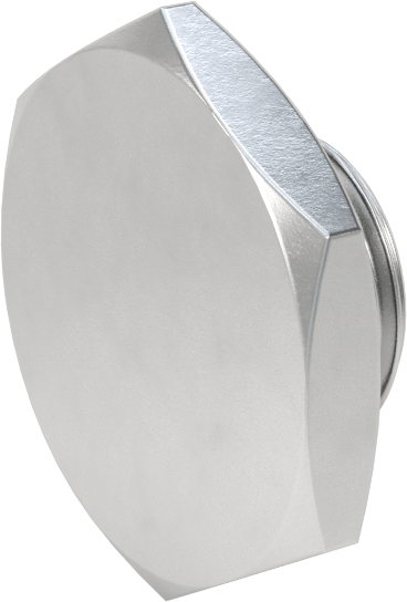Sınıf 150 Alüminyum Tapa, Dış Altıgen, 3/4"-16 UNF