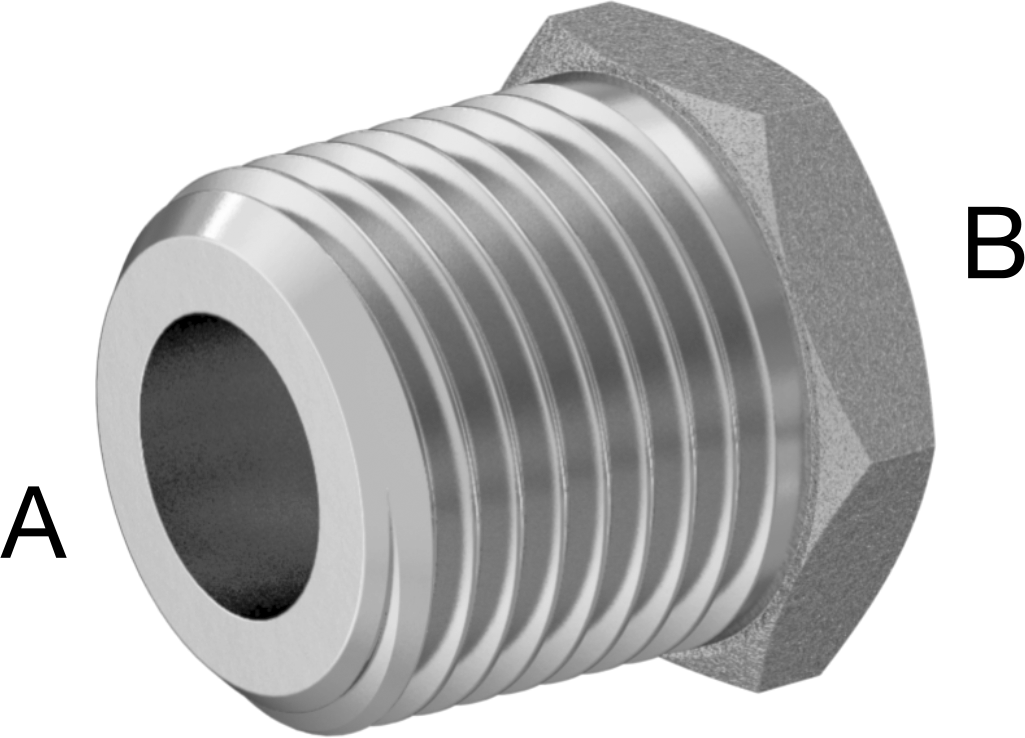 Yüksek Basınçlı Alüminyum Dişli Boru Bağlantı Elemanı, Burç Adaptörü, 1/2 NPT Erkek x 1/4 NPT Dişi