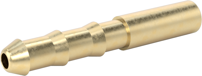 Hava ve Su için Pirinç Sıkıştırma Tüp Bağlantısı, Adaptör, 6 mm Boru Gövde Dış Çapı x 4 mm Hortum İç Çapı için Barb