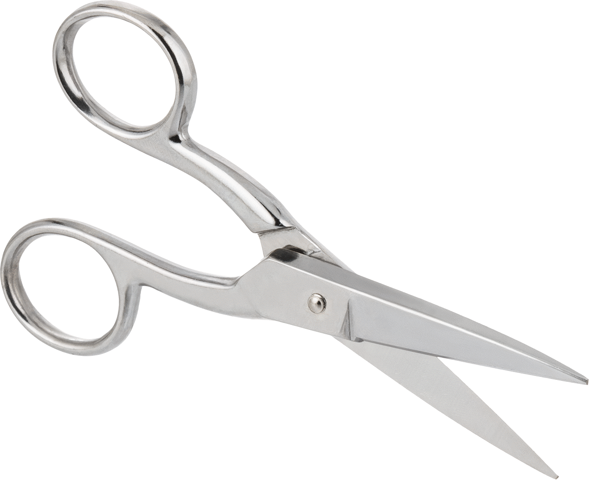 İnce Uçlu Tamamen Metal Makas, 5-1/2" Toplam Uzunluk