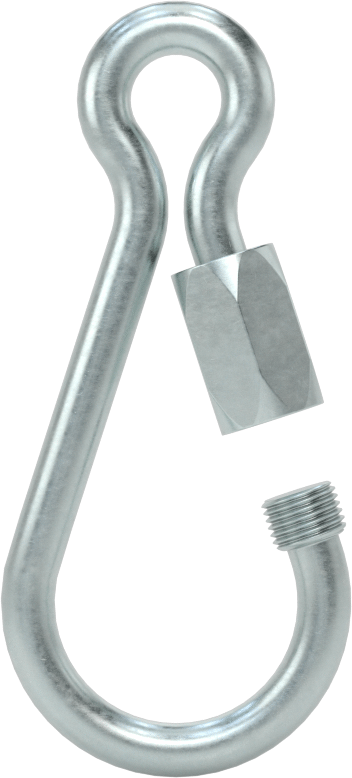 Armut Şeklinde Hızlı Bağlantı, Halkalı, Çinko Kaplı Çelik, 1/8" Kalınlık, Kaldırma Amaçlı Değildir