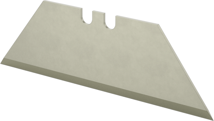 Çok Amaçlı Bıçak Ağızları, 2-3/8“ Uzunluk x 3/4” Genişlik x 0,024" Kalınlık, Çelik, Düz Kenar