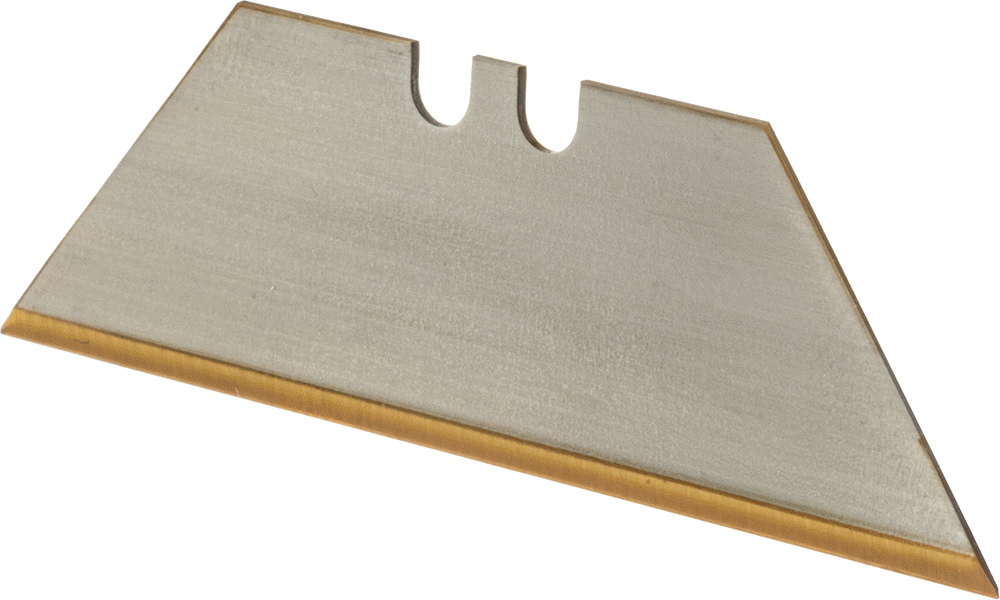 Çok Amaçlı Bıçak Ağızları, 2-3/8“ Uzunluk x 0,024” Kalınlık, Titanyum Nitrür Kaplamalı Çelik